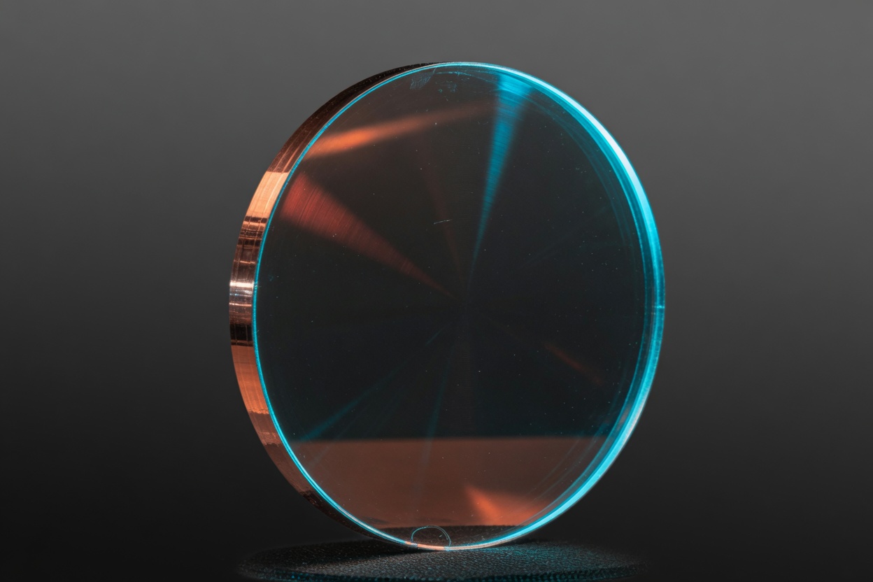Illustrative copper mirror substrate for high-power beam delivery.